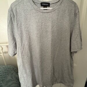 Nordstrom Men’s Short-Sleeve Crew Neck T-Shirt in Light Heather Gray